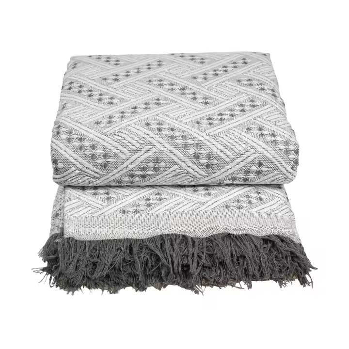 DEKORA SOUL - Colcha Multiusos de Tejido Espiga, Plaid Suave y Transpirable para Sofá y Cama - Diseño Elegante en Varias Medidas - 1