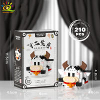 Mini Bloques De Construcción Micro Animales HUIQIBAO 3D Diamante Modelo BEE Gato Panda Para Niños Juguetes De Ciudad DIY - details 47
