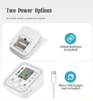Tensiómetro digital de brazo, mide con precisión la presión arterial y el pulso, tensiómetro automático clínicamente probado con pulsera de 22-36 cm - details 9