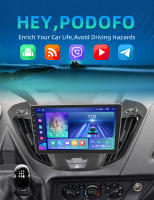 Podofo Radio de coche Android 2 Din para Ford Transit Tourio 2017 Carplay 8+128GB AI Voice WIFI+4G DSP GPS Navegación Multimedia Reproductor de Video - details 0