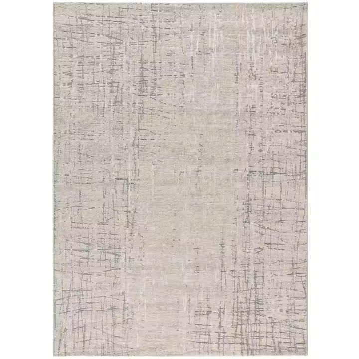 ATTICGO Alfombra de Interior Estilo Geométrico en Plata - SENSATION 12523 | 80X150, 133x190, 160X230, 200x290 cm - 1