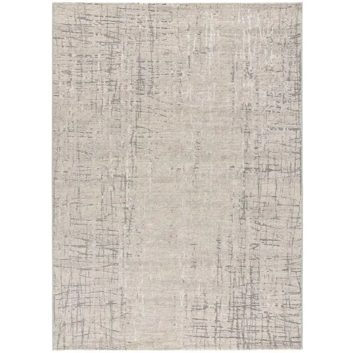 ATTICGO Alfombra de Interior Estilo Geométrico en Plata - SENSATION 12523 | 80X150, 133x190, 160X230, 200x290 cm - 1