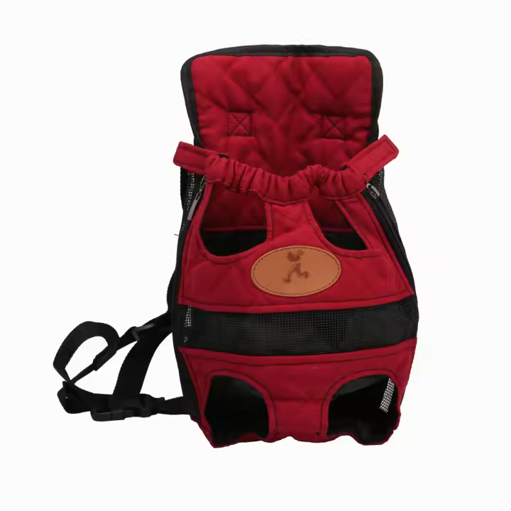 Mochila para mascotas Mochila para mascotas Mochila para perros Mochila para el pecho, Rojo L - 1