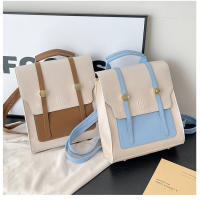 Nuevo bolso de mujer, nueva moda coreana, retro, simple, de color sólido, con hebilla de metal, mochila portátil de nicho - details 5