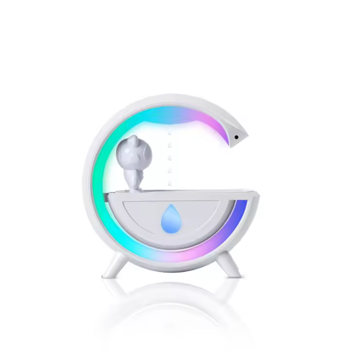 Humidificador antigravedad de 450 Ml con Luz Ambiental de 7 Colores, ultrasónico, dimusor de aromaterapia de vabor frío para dormitorio y escritorio. - 1