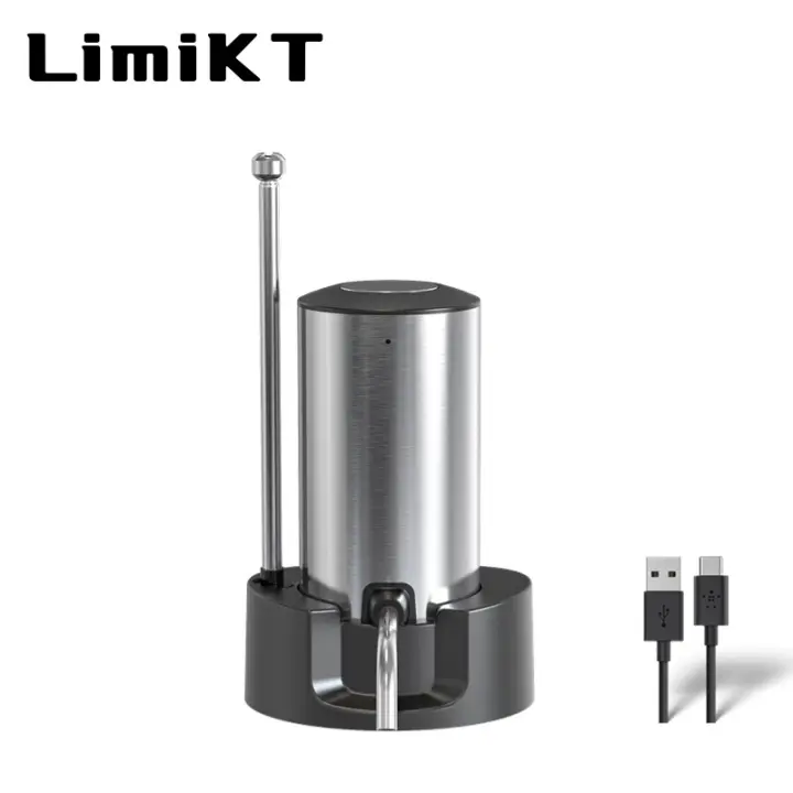 Decantador De Vino Electrónico LimiKT En Acero Inoxidable Con Base De Carga TipoC Y Taza De Estilo Almacenamiento Modelo - 1
