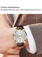 Reloj De Pulsera De Negocios Lujo POEDAGAR Para Hombre Resistente Al Agua Con Manos Luminosas Cuero De Alta Calidad Reloj De Cuarzo Moda Casual Regalo - details 13