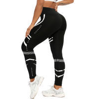 Leggings De Patrón Geométrico Para Mujer Pantalones De Yoga Sin Costuras Fitness Running Alto Cintura Tallas Grandes Ropa De Gimnasio - details 5