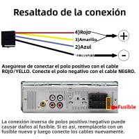 Reproductor Multimedia Para Coche 1 Din Con Bluetooth FM Radio MP3 USB Soporte De Carga De Teléfono AUX EQ Universal Para VW Honda Toyota - details 2