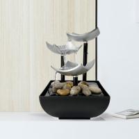Fuente De Agua Para Decoración De Oficina Y Hogar Cascada Interior Estilo Paisajístico Feng Shui Figura De Mesa De Plástico - details 4