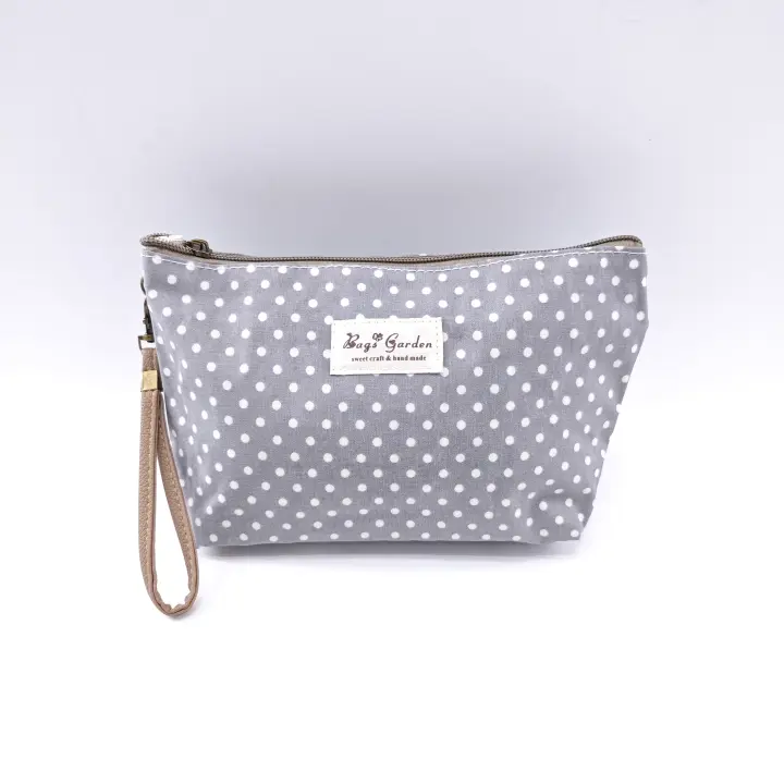 Bagsgarden Neceser Mediano Impermeable lunares - Bolsa de Viaje de Gran Tamaño para Artículos de Aseo - 1