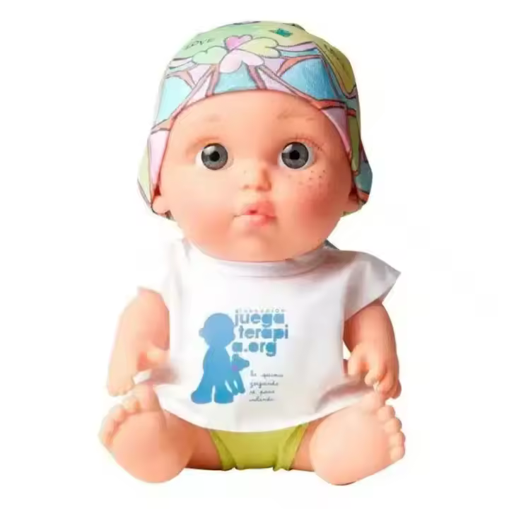 Muñeco Baby Pelón Laura Pausini Juegaterapia 180 M.ARIAS - 1