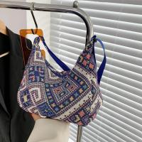 Bolso De Hombro Para Mujer En Lona Grande Capacidad Con Estampado Diseñador Bolso De Compras Reutilizable Casual Bandolera - details 7