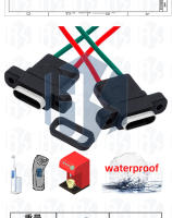 EGBO Tipo C2P Base Sellada Impermeable Femenina Con Injerencia De Cable Pegamento De Injerencia De Cable Portátil 2p Para Computadora - details 4