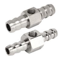 Adaptador De Conexión T Para Línea De Combustible 1/8-27 NPT En Acero Inoxidable 304 Con Goma Para Medidor O Sensor De Presión De Combustible Alta Performance - details 5