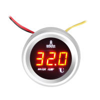Gauge De Temperatura De Agua 52mm Para Coche Muestra Digital Con Sensor De Temperatura Y Alarma Pantalla LED 9-36V - details 5