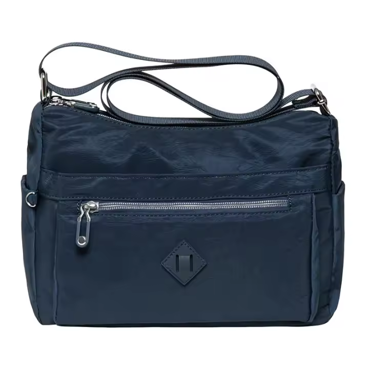 Bolso Cruzado de Nailon para Mujer, Bandolera Ligera con múltiples bolsos, Bolso de viaje - 1
