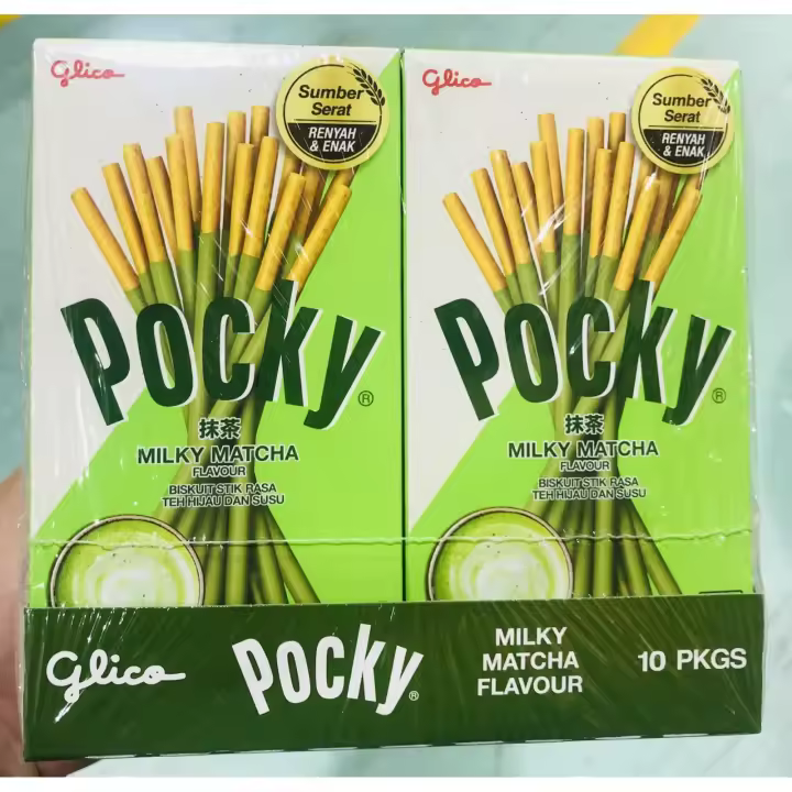 POCKY Japones ,Palito de chocolate con sabor fresa, matcha,  almendra.SNACK JAPONESA - 1