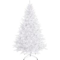 MEJORADA Árbol de Navidad Blanco Artificial Abeto Extra Relleno de Hoja Espumillón 150-240cm Arboles C/Soporte Metálico - details 0