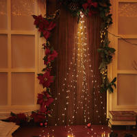 Luces De Rama Branch 2M Guirnalda Verde Con Alambre Operadas Por Batería Para Decoración De Navidad Y Bodas En Interior - details 3