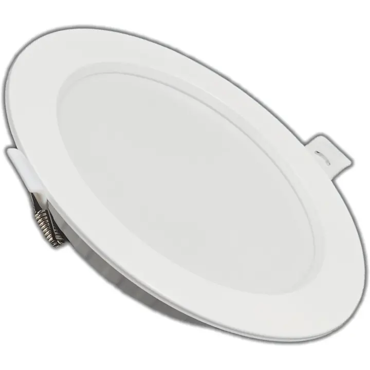 Downlight LED 18W, 1700 Lúmenes, 6500K, ALUMAR  Corte 14 cm, Diámetro 18.5 cm, Difusor PS, Controlador integrado, SMD2835, PCB Aluminio, Diseño Delgado, CRI-80, Vida Útil 40,000h - 1