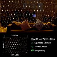 Luces De Malla Para Jardín Exterior 8 Modos Luces De Navidad Para Pared Techo Balcón Patio Twinkle Lights Incluye Certificación RoHS CE Origen China - details 6