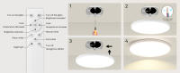 Lámpara De Techo LED Regulable Para Cocina Baño Sala De Estar Dormitorio Iluminación Contemporánea 220V Panel Luminaire Self-Contained - details 4