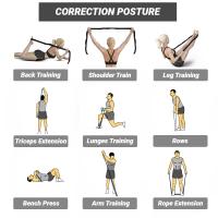 Banda De Resistencia Para Yoga Y Pilates Cinturón De Estiramiento Auxiliar Para Adultos Banda Elástica De Entrenamiento Latin Para Principiantes Y Fitness - details 5