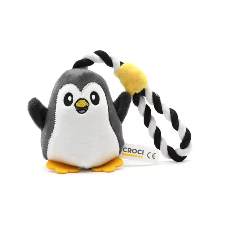 CROCI - Baby Tails (25 cm) - Juguete de Peluche para Perros con Cuerda y Chirriador (4 Diseños) - 1