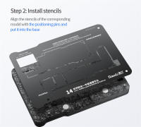 Plataforma De Reflambeo QIANLI Para Series iPhone X 11 12 13 14 Con Estación De Plantación De Cinc Y Stencil Herramienta Manual De Alta Calidad - details 29