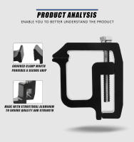 Pinza De Montaje Para Capuchón De Camión Compatible Con Silverado Sierra Dakota F150 Titan Tundra Aluminio G-Tipo Soporte Para Cubierta De Camper - details 4