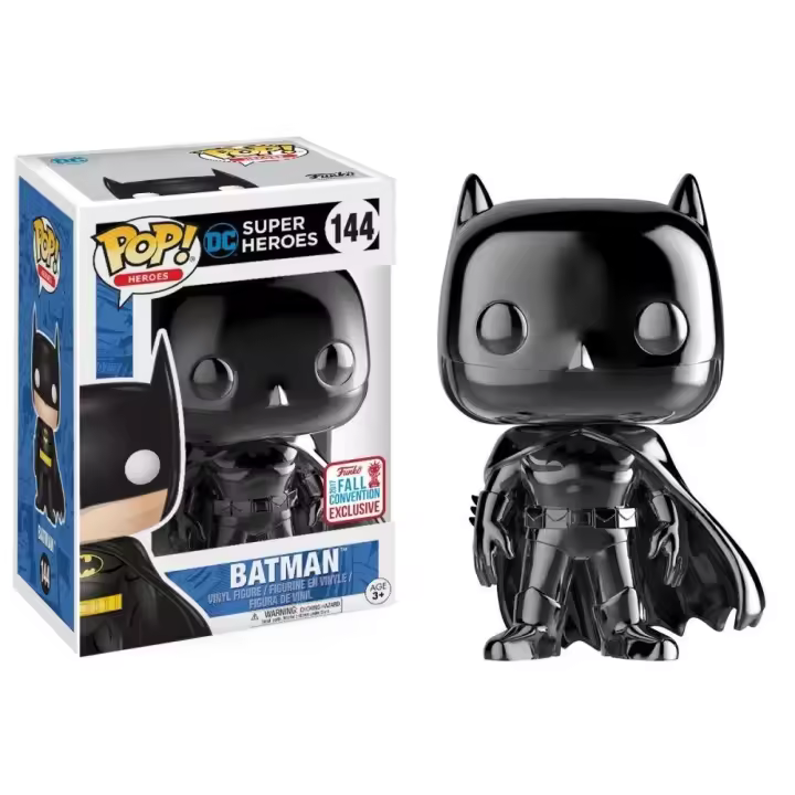 Funko Batman Black Chrome Fall Convention Exclusivo Exclusive 144 DC Comics - 1