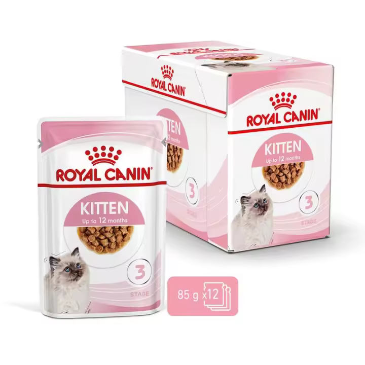 12X85g  Royal Canin Kitten comida húmeda en salsa para gatitos - 1
