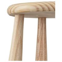 ARISE SHOP-Taburete Redondo Alto de Madera con Reposapies, Diseño Clásico,Ideal para Cocina o Bar,Variedad de medidas - details 1