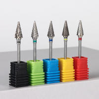 1pc Bit De Uñas De Acero Tungsteno Para Remover Polvo Y Cortar Tiras De Uñas Herramienta De Manicura Con Cabeza De Grind Head - details 17