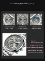 Reloj De Pulsera De Moda Para Hombre CHENXI 928 Con Cuarzo Multifuncional Luminoso Resistente Al Agua Correa De Acero Inoxidable Calendario Estilo De Negocios - details 4