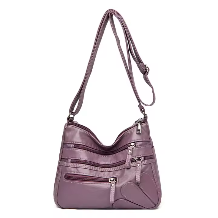 Nueva Moda Bolso De Hombro Cruzado En Cuero PU Suave Para Mujer Calidad Superior Bolso De Lujo De Diseñador Bolso De Mano Moda Para Damas - 1