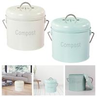 Caddy De Compost Para Cocina 3L Con Tapa Y Asa a Prueba De Oxidación Para Residuos De Alimentos Ecológico De Farmhouse - details 5