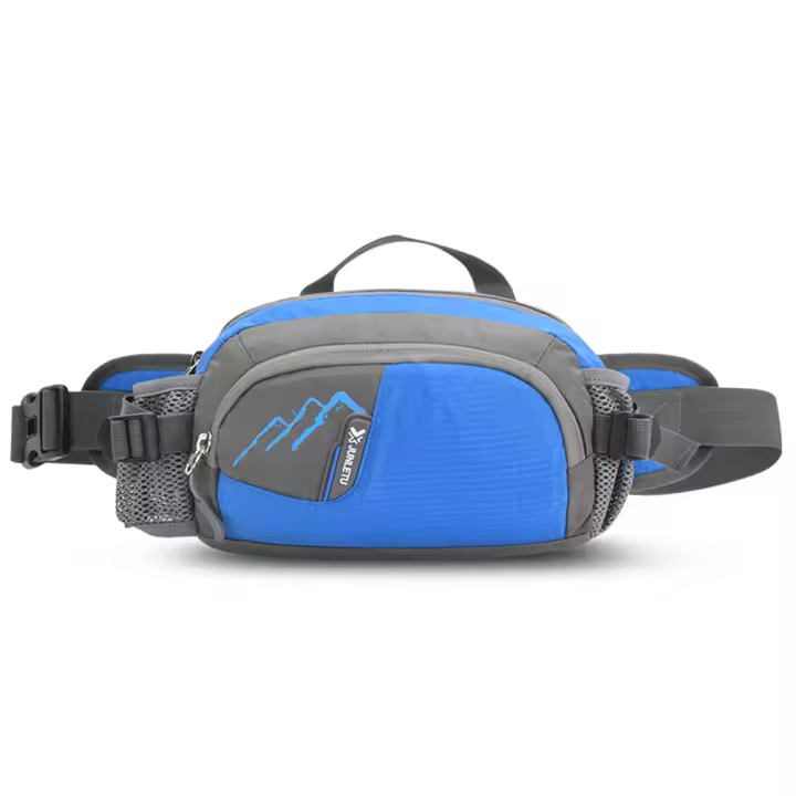 Bolsa De Cintura Para Correr Fanny Pack Hombre Mujer Nylon Impermeable Con Portacolador Para Ciclismo Senderismo Hidratación - 1