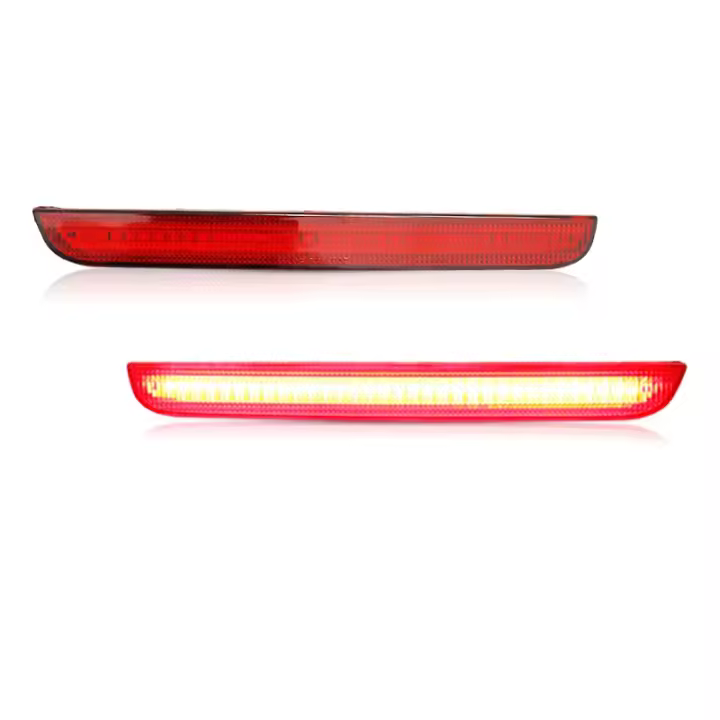 2Pcs Luz De Freno Trasera LED Para Dodge Challenger 2015-2021 Reflector OEM:68211188AA ABS/LED Rojo Funciona Como Luz De Fondo - 1