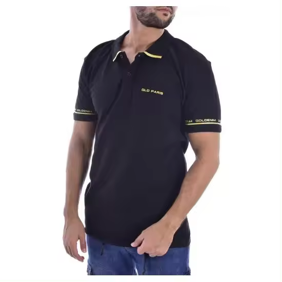 Goldenim paris  Polo hombre Goldenim paris pitillo ajustado color negro 2 botones talla XL - 1