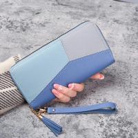 Cartera De Moda Para Mujer Con Cierre De Cremallera Larga Bolso Monedero Portatarjetas De Cuero PU Cartera Estilo Panel - details 4