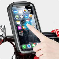 Estuche Impermeable Para Móvil Soporte De Bicicleta Y Motocicleta Para Teléfonos Móviles De 4.7-6.8 Pulgadas Instalación En Manillar Antichoque Y Anti Caída - details 4