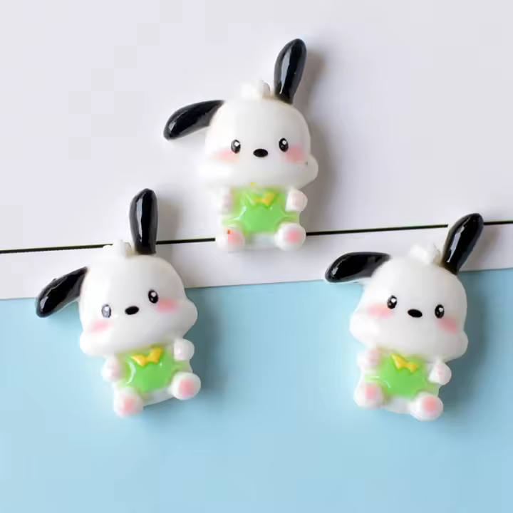 10pcs Adornos De Perro Kawaii Para Manualidades Joyería Y Decoración Resina Moderna Tema Animal Accesorios De Scrapbooking - 1