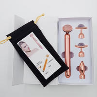 Rodillo De Cuidado Facial De 4 En 1 Con Vibración De Cristal De Rosas De Apatita Rodillo De Jade Para Lifting Y Adelgazamiento Massajeador De Ojos T/V Shaped Belleza Cuidado - details 9