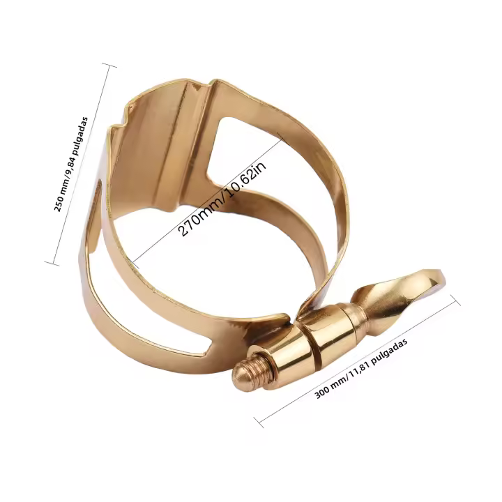 Ligadura De Saxofón Ajustable Con Un Tornillo Compacta Y Duradera Para Profesionales Compatible Con Alto Tenor Y Soprano - 1