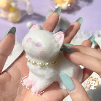Juguete De Alivio Del Estrés Para Niñas Gato De Peluche Kawaii Cartoon Suave Al Toco Juguete De Reacción Lenta Creativo Regalo Para Niñas - details 2