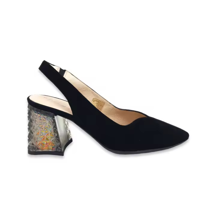 Salones marca Wonders modelo L-9901 para mujer en color negro - 1