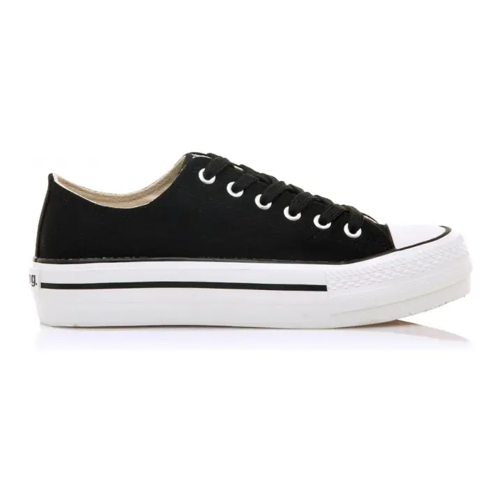 Zapatillas Mujer Mustang Canvas Negro 60173 Canvas Negro Zapatillas Mujer Mustang - 1