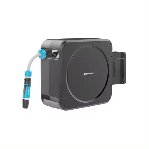 CELLFAST Enrollador automático 20 m manguera Ergo - Riego eficiente - CELLFAST - 75670  Riego Valvulas Riego - 1